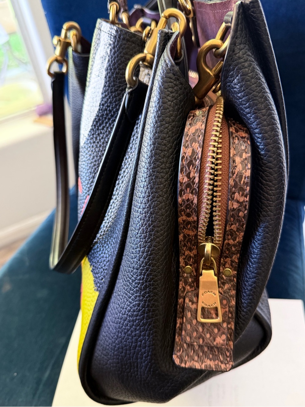 Coach X Jean Michel Basquiat Rogue Bag 39 W/ Snakeski… - Gem